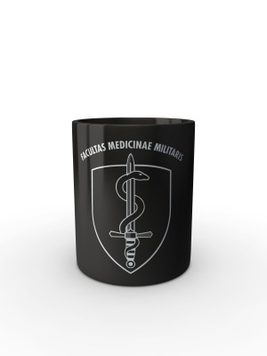 Černý hrnek FACULTAS MEDICINAE MILITARIS