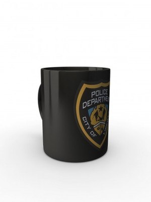 Čern&yacute; hrnek GTA Police Department City of Liberty