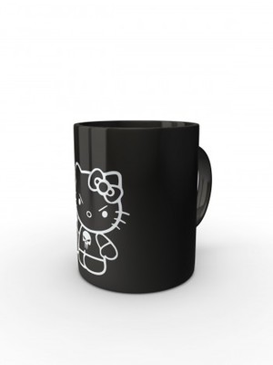 Černý hrnek Hello Kitty Punisher Kalashnikov