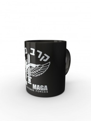 Černý hrnek IDF Krav Maga