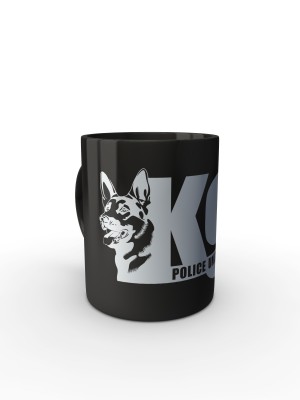 Černý hrnek K9 Police Unit