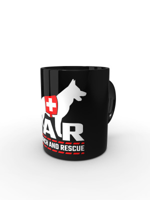 Černý hrnek K9 - SAR