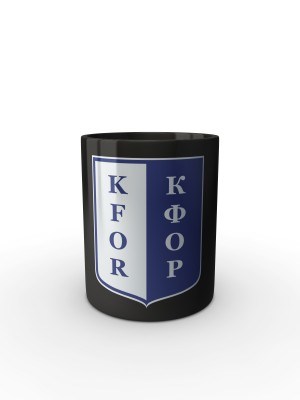 Černý hrnek KFOR