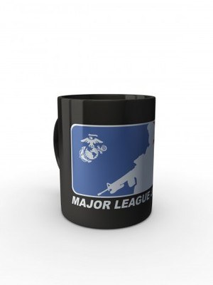 Černý hrnek Major League Jarhead