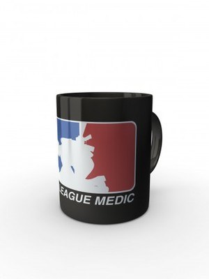 Černý hrnek Major League Medic