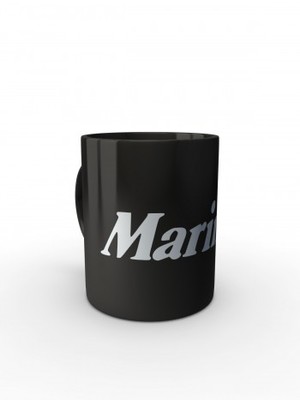 Černý hrnek Marines