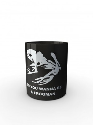 Černý hrnek NAVY SEAL So You Wanna Be A Frogman