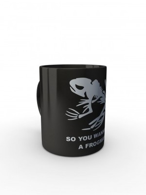 Černý hrnek NAVY SEAL So You Wanna Be A Frogman