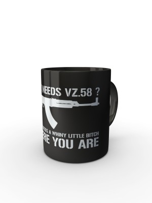 Černý hrnek Nobody needs SA58?