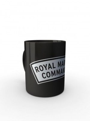 Černý hrnek ROYAL MARINES COMMANDO