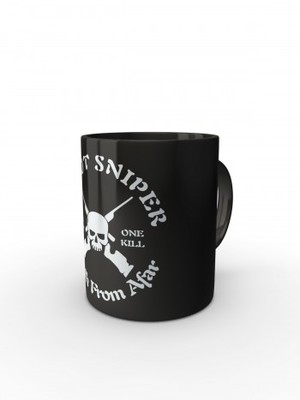 Černý hrnek Scout Sniper