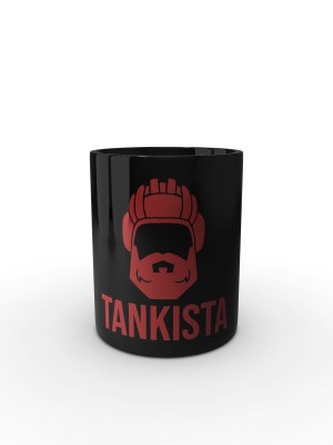 Černý hrnek Tankista (merch)
