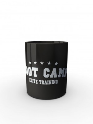 Černý hrnek U.S. ARMY BOOT CAMP ELITE TRAINING