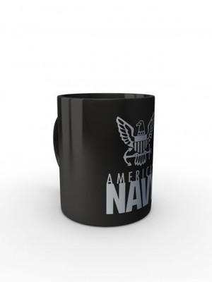 Černý hrnek U.S. NAVY Americas Navy Eagle