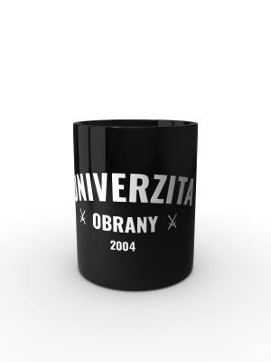 Černý hrnek Univerzita obrany