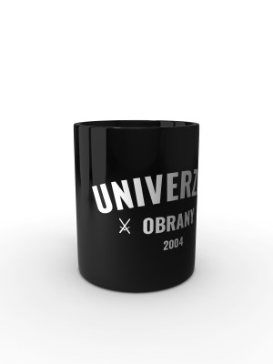 Černý hrnek Univerzita obrany