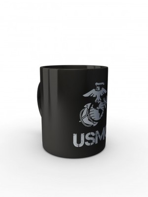 Černý hrnek USMC EGA Simple