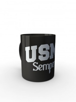Černý hrnek USMC Semper Fi