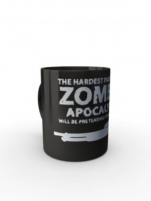 Černý hrnek Zombie Apocalypse Shotgun FORT