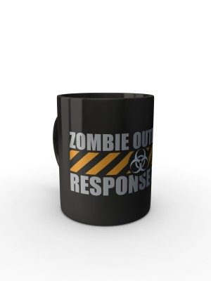 Černý hrnek Zombie Outbreak Response Team