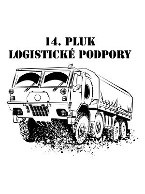 Dámská mikina 14. pluk logistické podpory - T815 8x8