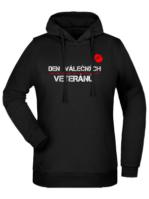 Dámská mikina s kapucí DEN VÁLEČNÝCH VETERÁNŮ