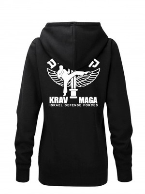 Dámská mikina s kapucí IDF Krav Maga - BACKSIDE