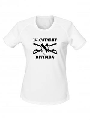 Dámské funkční tričko 1st Cavalry Division Sabres and Horse