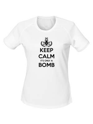 Dámské funkční tričko KEEP CALM IT'S ONLY A BOMB
