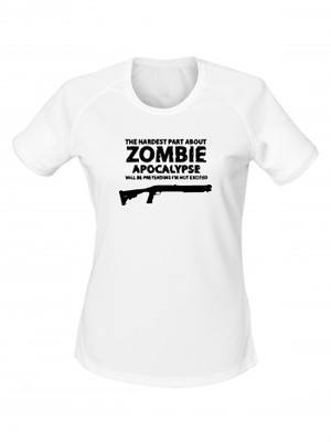 Dámské funkční tričko Zombie Apocalypse Shotgun Remington