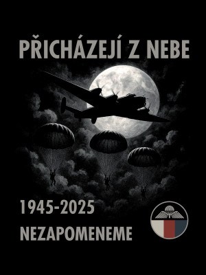 Dámské tričko 43. výsadkový pluk - přicházejí z nebe