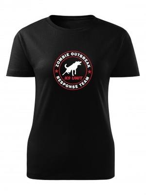 Dámské tričko Zombie Outbreak Response Team K9 Unit
