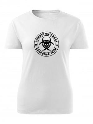 Dámské tričko Zombie Outbreak Response Team Skull