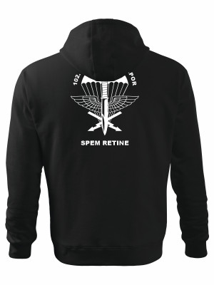 Mikina s kapucí 102. průzkumný prapor - backside