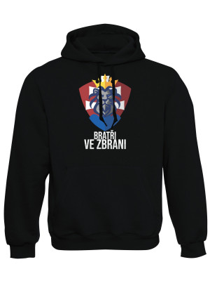 Mikina s kapucí Bratři ve zbrani (merch Tankista)