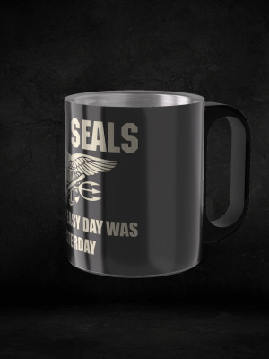 Nerezový termohrnek United States NAVY SEALS The Only Easy Day Was Yesterday