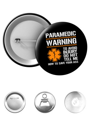 Odznak PARAMEDIC WARNING