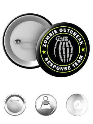 Odznak Zombie Outbreak Response Team Hand Grenade