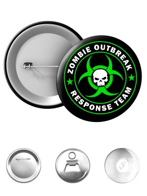 Odznak Zombie Outbreak Response Team Skull