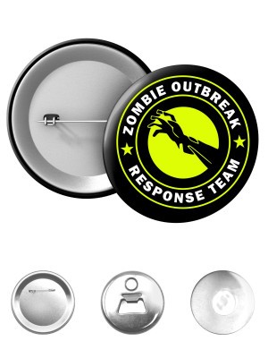 Odznak Zombie Outbreak Response Team Zombie Hand