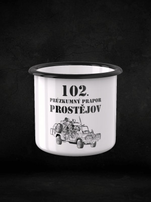 Plechový hrnek 102. průzkumný prapor - LRD-130 Kajman