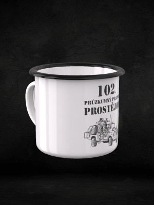 Plechový hrnek 102. průzkumný prapor - LRD-130 Kajman