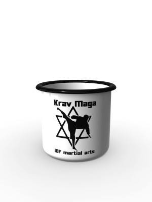 Plechový hrnek Krav Maga IDF martial arts