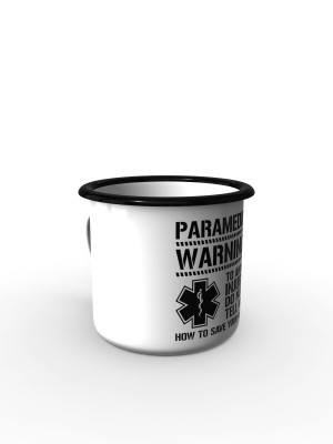 Plechový hrnek PARAMEDIC WARNING