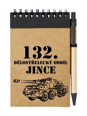 Poznámkový blok 132. dělostřelecký oddíl - 152mm ShKH vz. 77