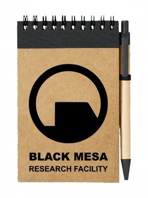 Poznámkový blok Black Mesa Research Facility