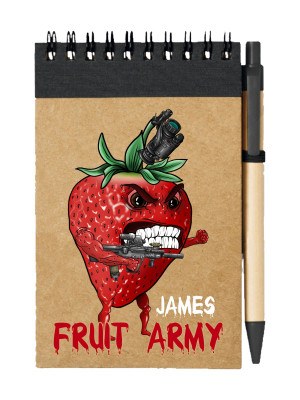 Poznámkový blok James - Fruit army