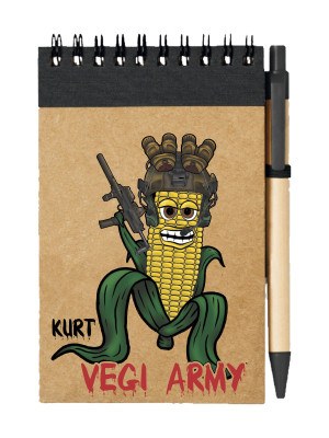 Poznámkový blok Kurt - Vegi army