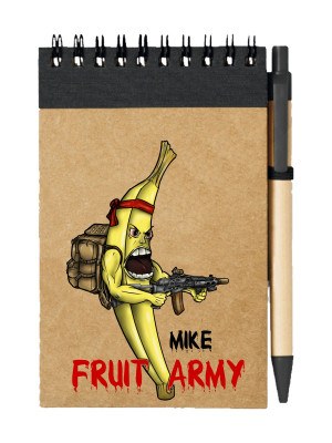 Poznámkový blok Mike - Fruit army