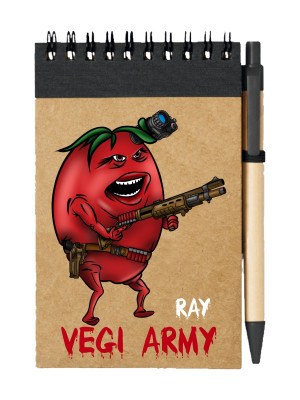 Poznámkový blok Ray - Vegi army